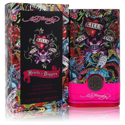 Ed Hardy Hearts & Daggers Eau De Parfum Spray By Christian Audigier Eau De Parfum Spray (Ed Hardy Hearts & Daggers Eau De Parfum Spray By Christian Audigier) - Size: 100 ml Eau De Parfum Spray