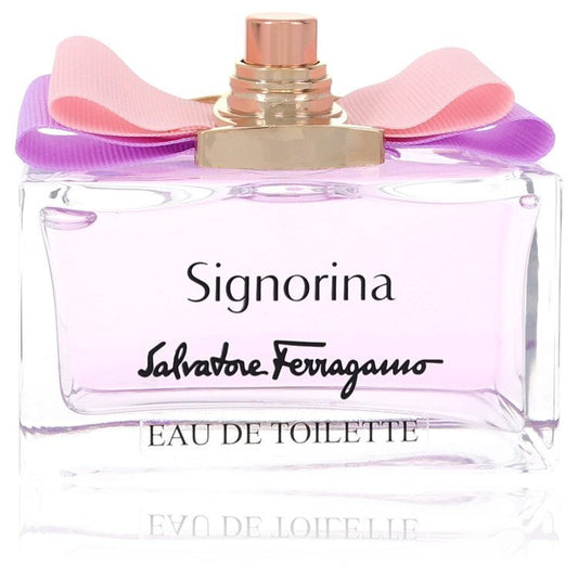 Signorina Eau De Toilette Spray (Tester) By Salvatore Ferragamo Eau De Toilette Spray (Tester) (Signorina Eau De Toilette Spray (Tester) By Salvatore Ferragamo) - Size: 100 ml Eau De Toilette Spray