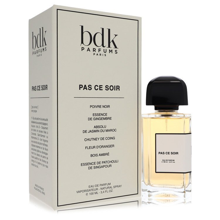 Bdk Pas Ce Soir Eau De Parfum Spray (Unisex) By Bdk Parfums - Size: 100 ml Eau De Parfum Spray